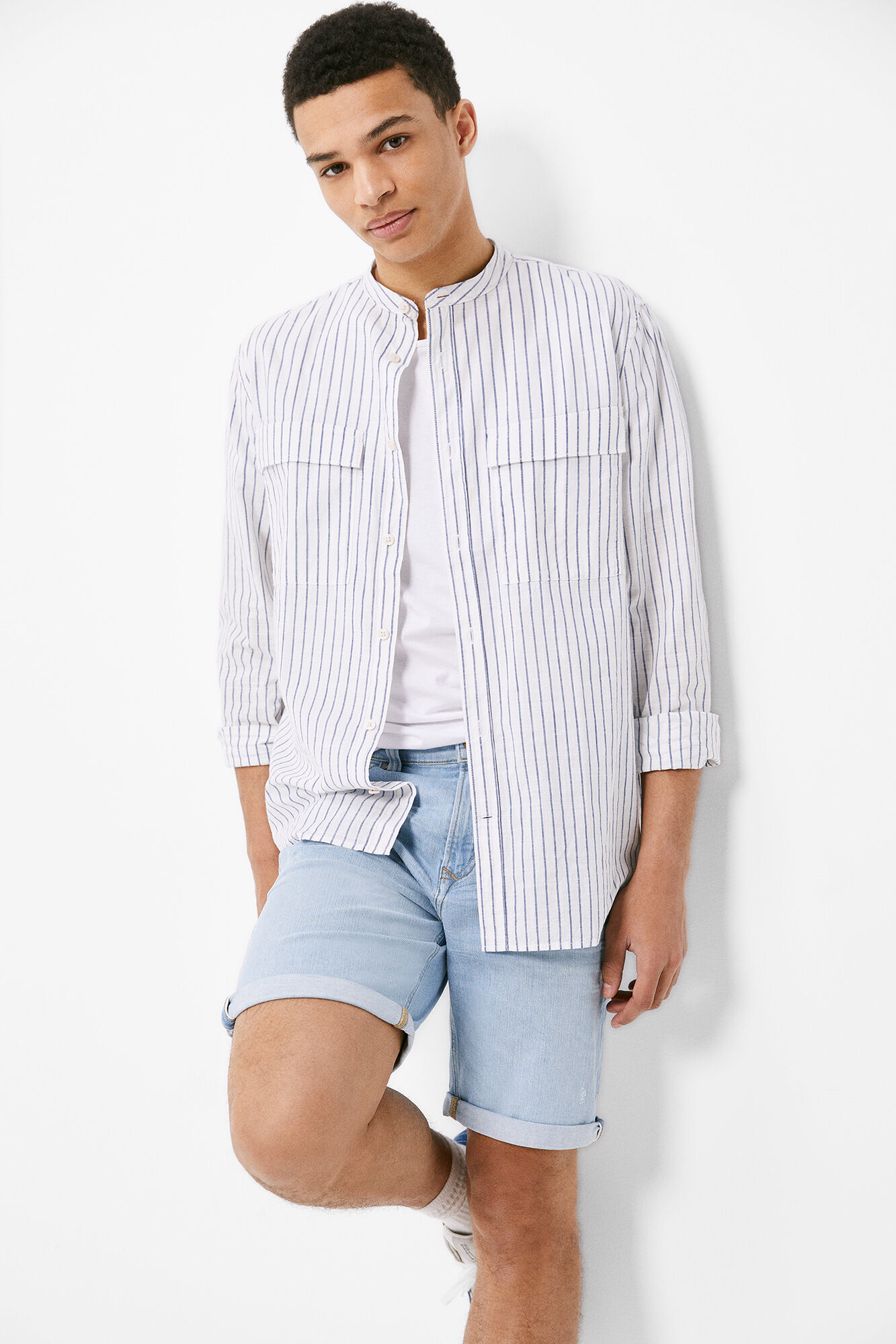 Springfield Bermuda vaquera slim lavado claro