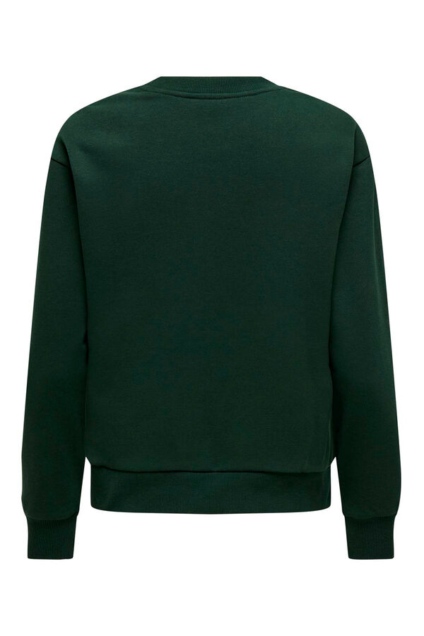 JDY Sudadera de cuello redondo verde
