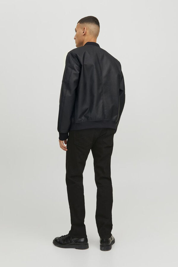 Jack & Jones Jaqueta bomber emborrachada preto