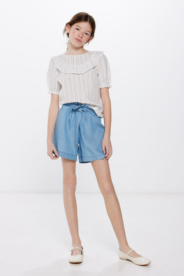 Springfield Kids Short denim ligero ni&ntilde;a azul