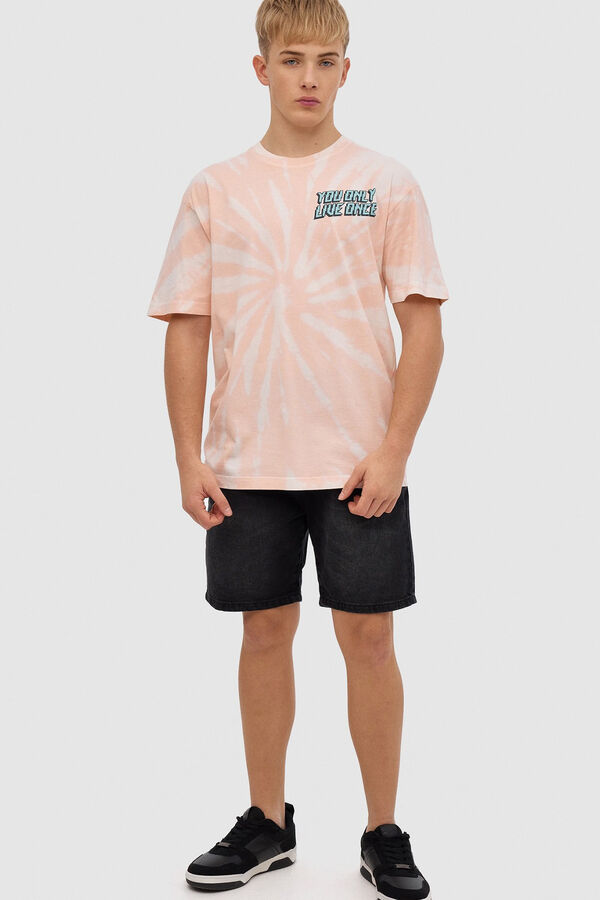 Inside Camiseta Estampado Tie&Dye rosa