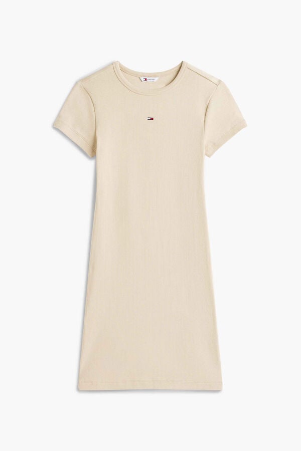 Tommy Jeans Vestido curto bege