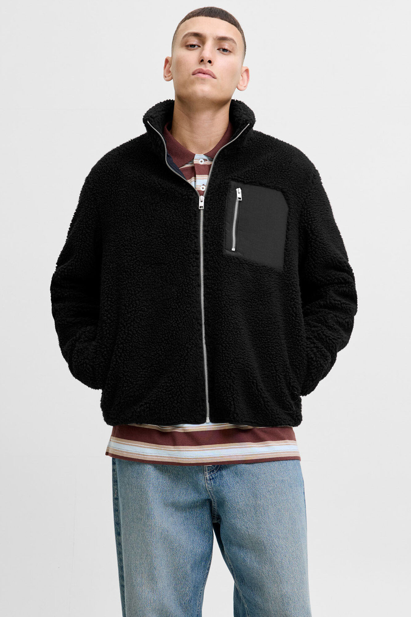 Jack & Jones Casaco de pel&uacute;cia