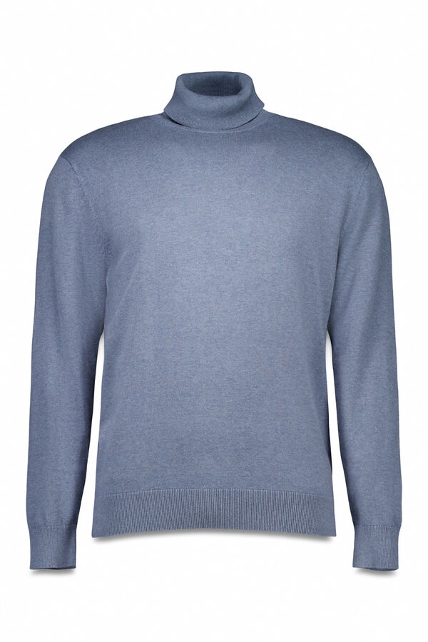 Springfield Camisola b&aacute;sico de gola azul