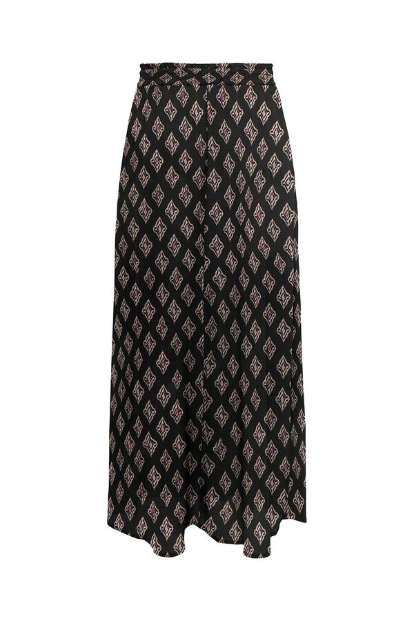 Only Falda larga estampada negro