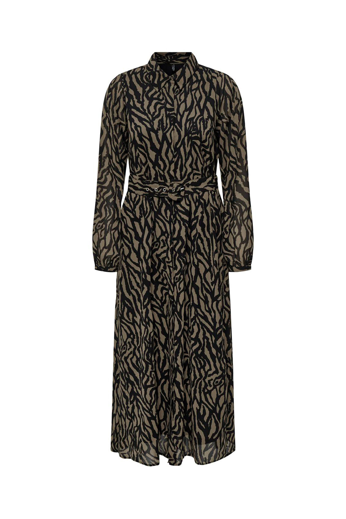 Only Vestido camisa com estampado psicod&eacute;lica