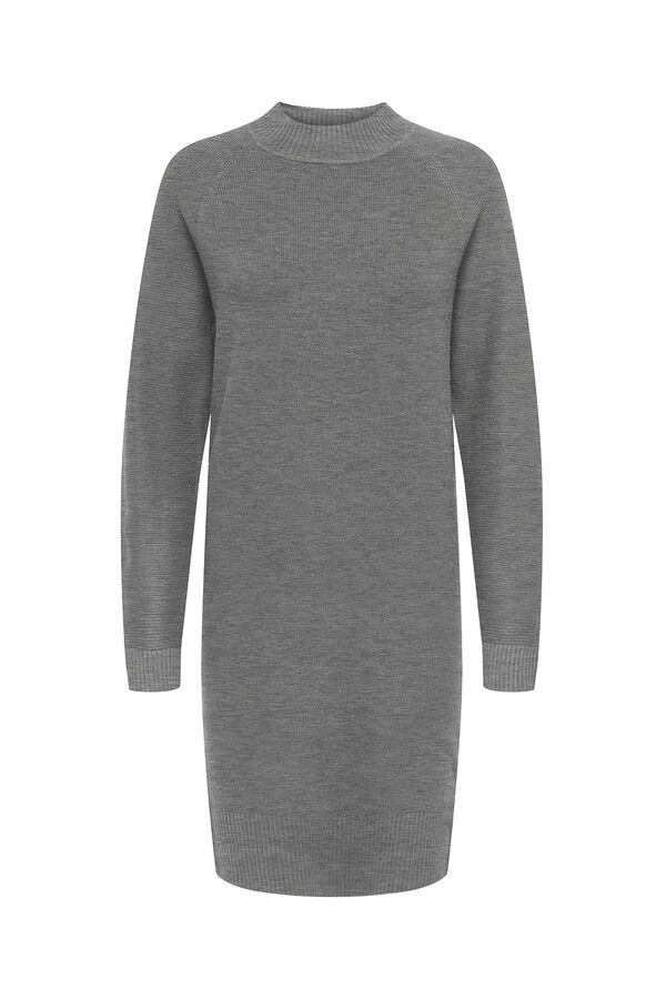 JDY Vestido curto de malha cinzento