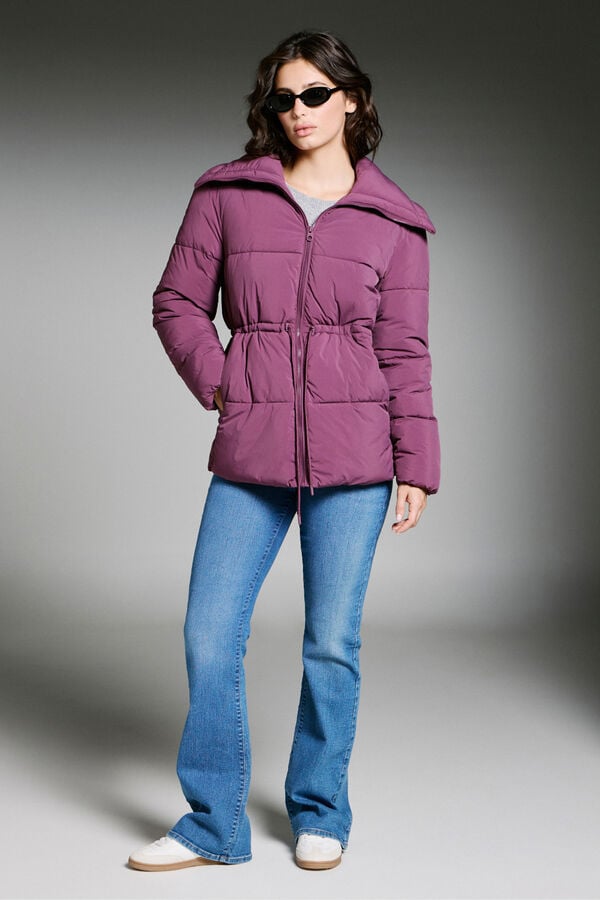 Only Casaco acolchoada  vermelho