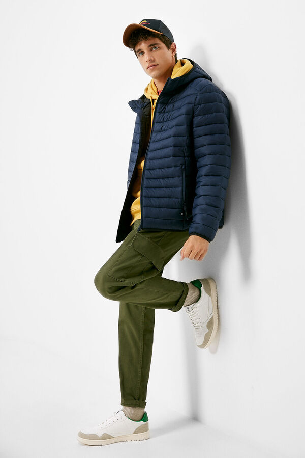 Springfield Casaco acolchoado capuz azul