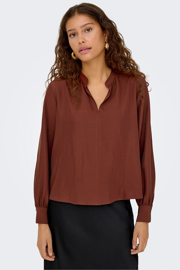 JDY Blusa manga larga rojo