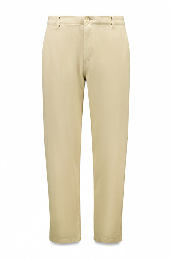 Springfield cal&ccedil;as chino slim fit confort&aacute;veis castanho