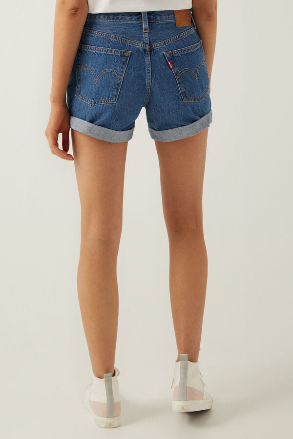 Springfield Calções jeans 501® azul aço