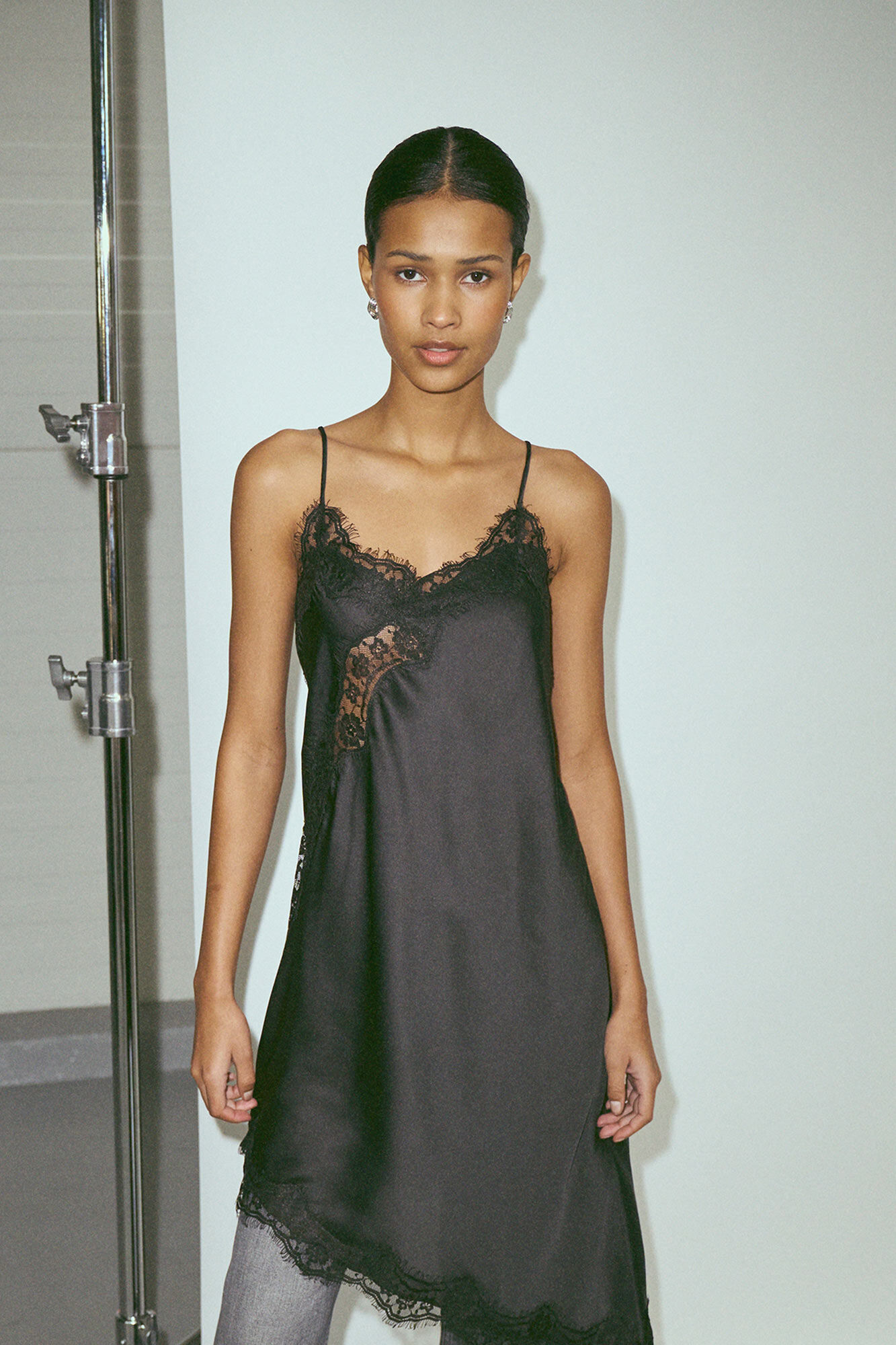 JDY Vestido corto lencero