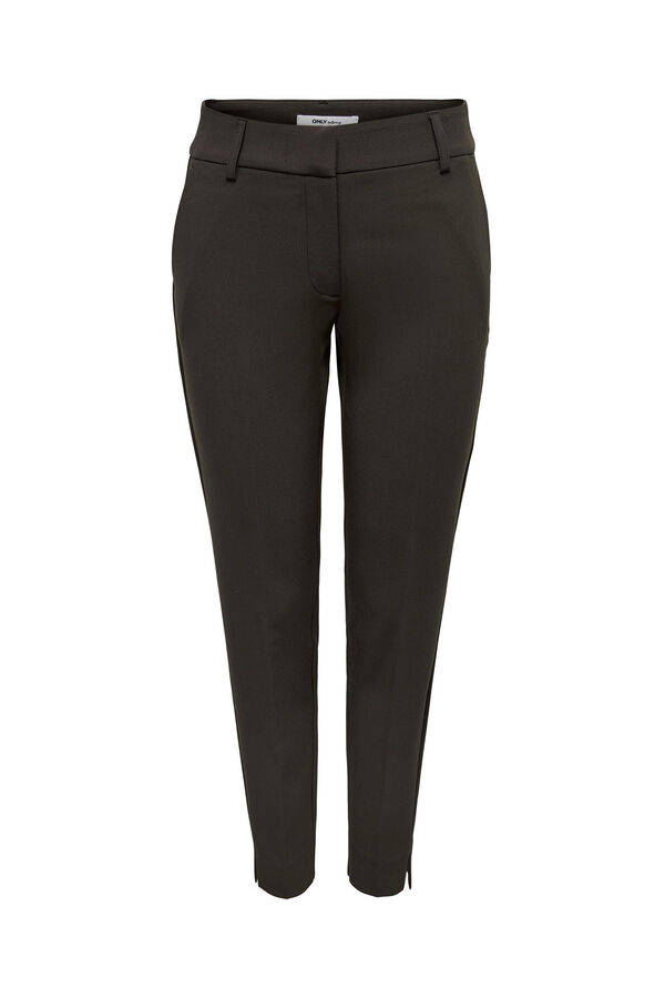 Only Pantal&oacute;n chino cintura media marr&oacute;n