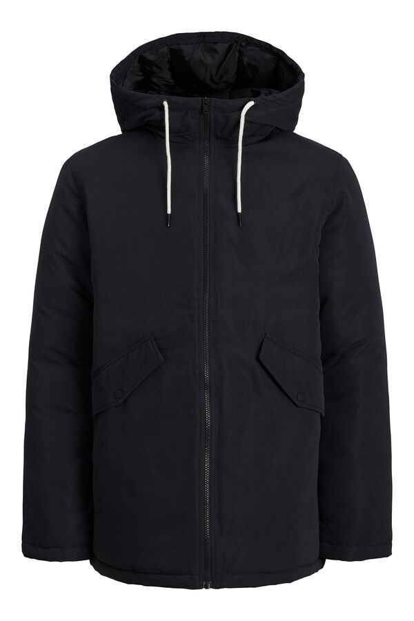JJ REBEL Parka acolchada con capucha negro