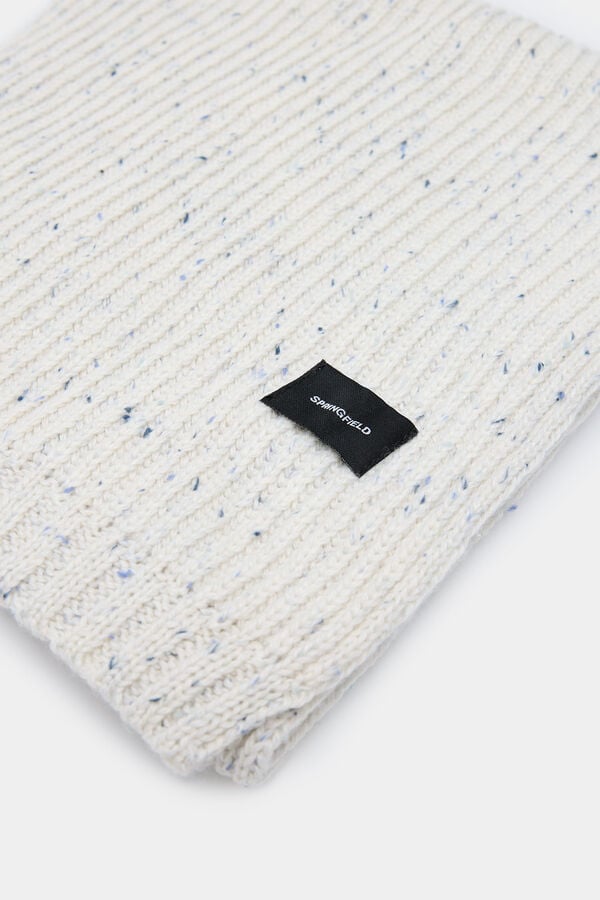 Springfield Bufanda canal&eacute; neps blanco