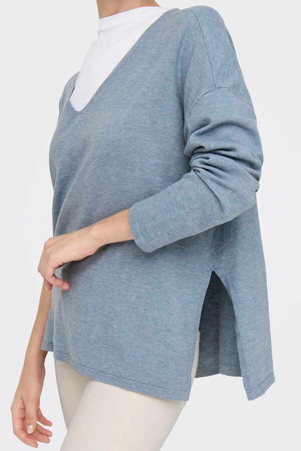 Only Camisola &agrave;s riscas azul