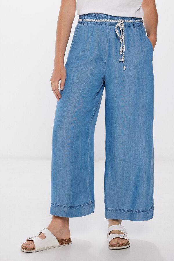 Springfield Jeans Culotte azul