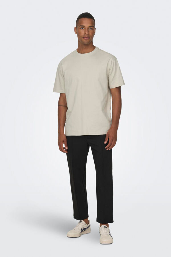 Only & Sons Camiseta manga corta corte relajado gris