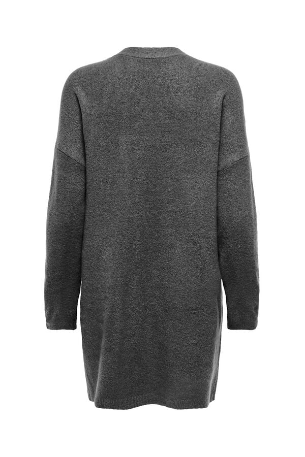 Only Casaco de malha midi aberto cinzento