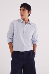 Springfield Camisa polera rayas azul