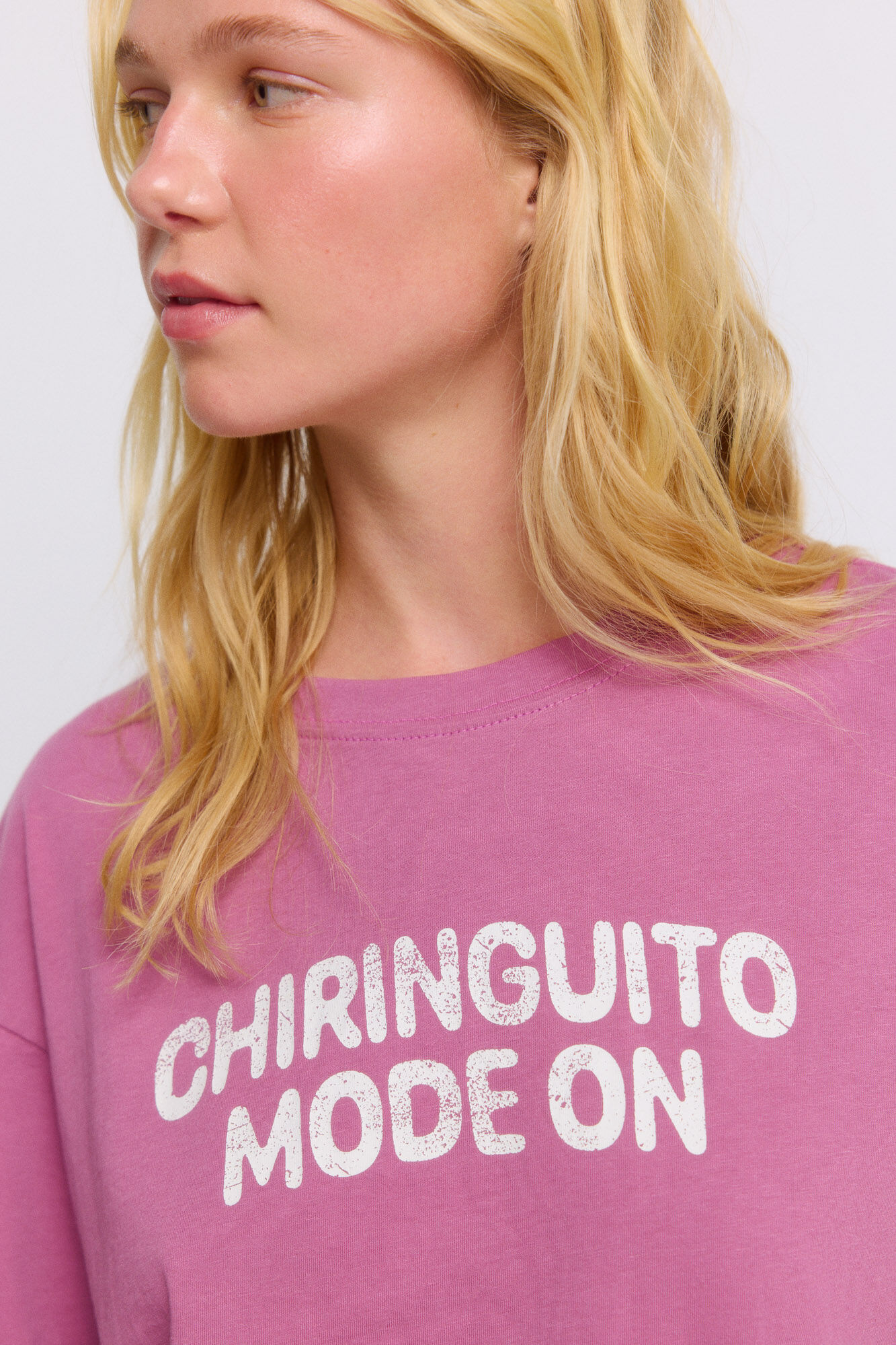 Springfield T-shirt de manga curta "chiringuito modo on"