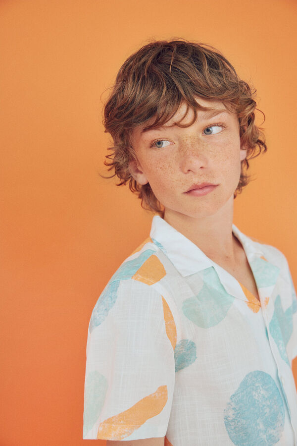 Springfield Kids Camisa de manga curta para menino bege