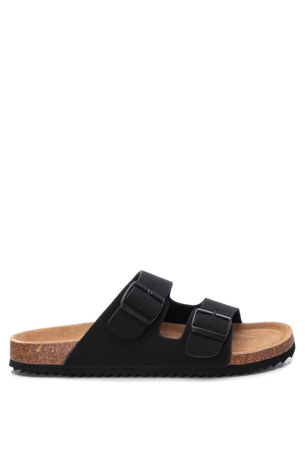 XTI Sand&aacute;lia masculina preto