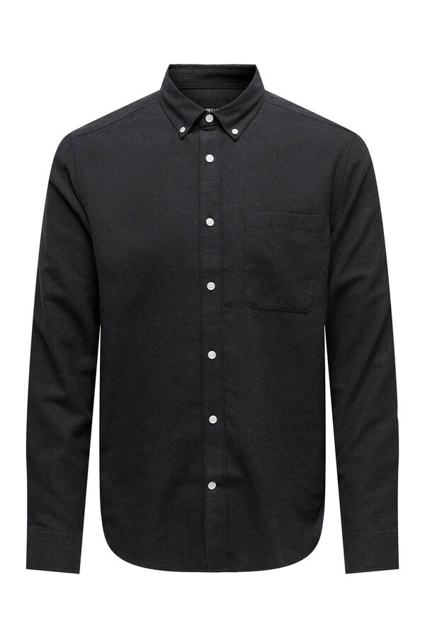 Only & Sons Camisa slim fit negro
