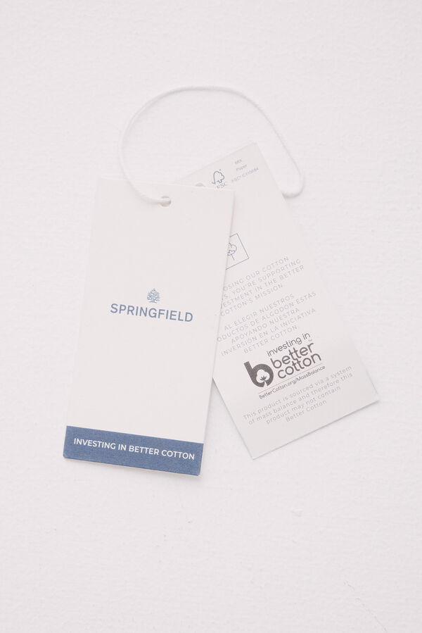 Springfield Sobrecamisa algod&atilde;o azul