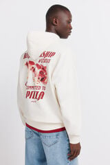 Springfield Sweatshirt com capuz pizza branco