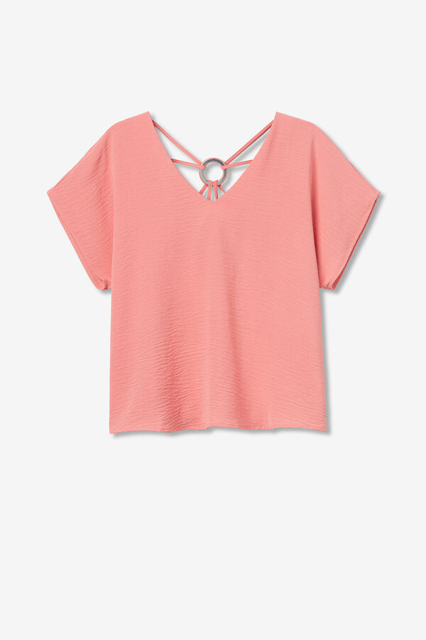 Tiffosi Blusa acetinada borgonha