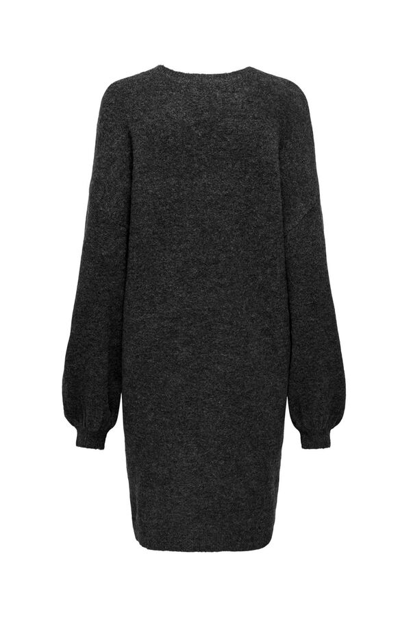 Only Vestido de malha cinzento