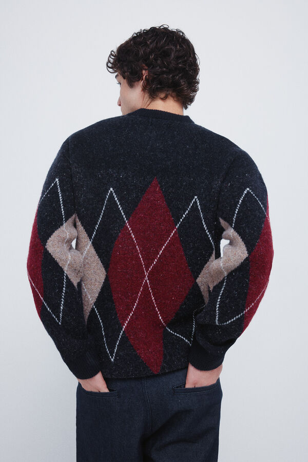 Springfield Jersey fantas&iacute;a rombos burdeos