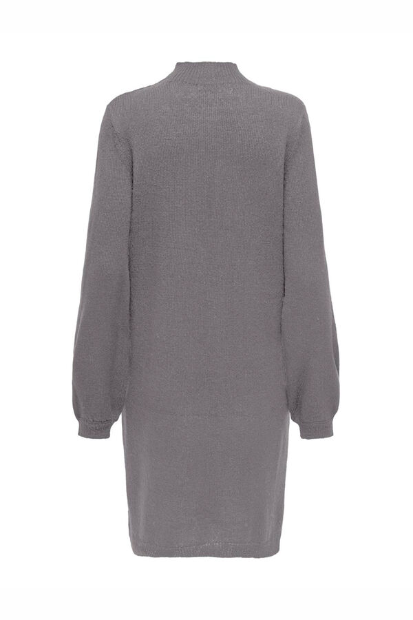 JDY Vestido midi de malha  cinzento