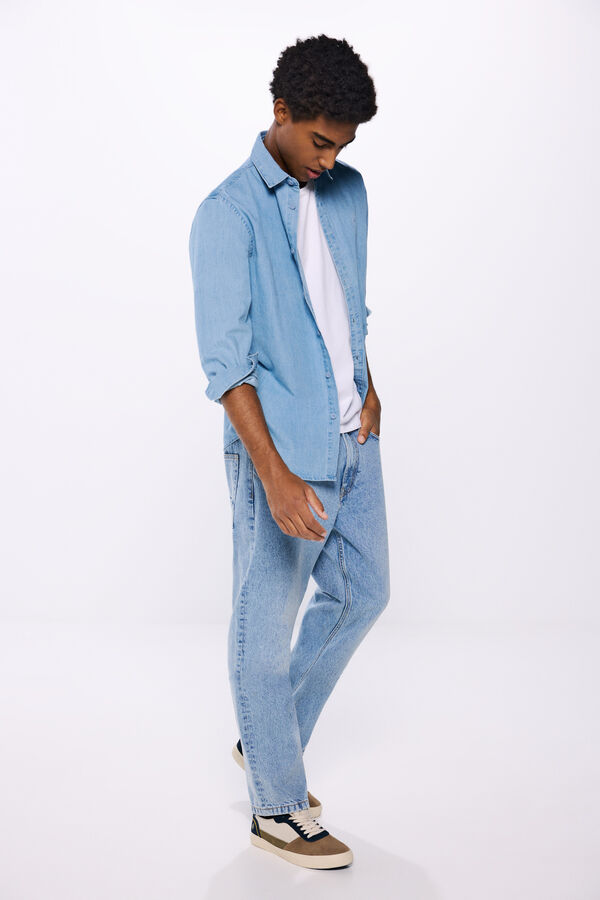 Springfield Camisa vaquera azul