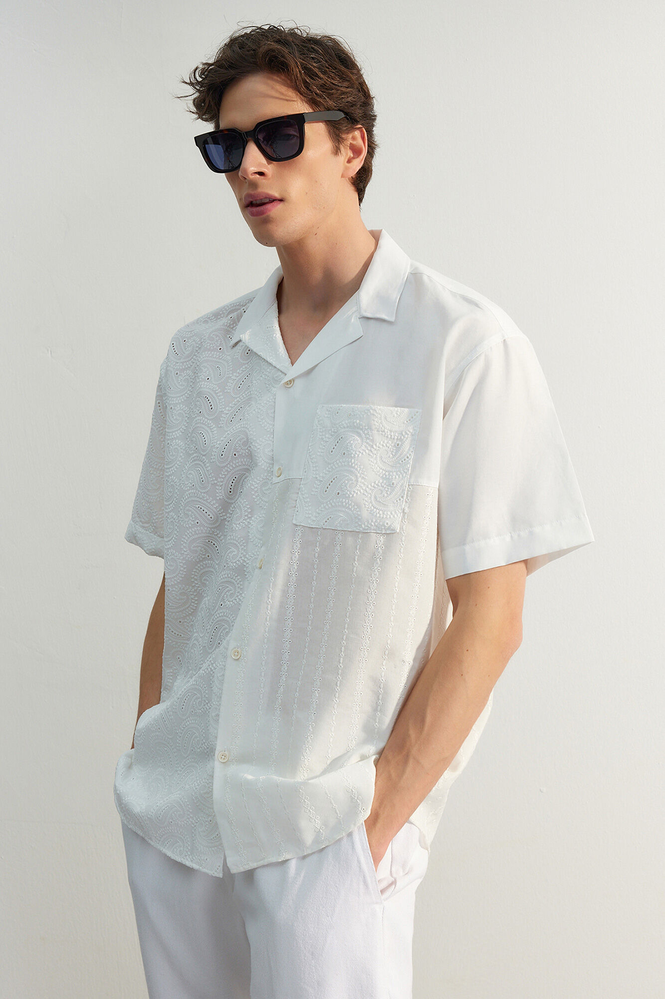 Trendyol Camisa oversize de manga curta