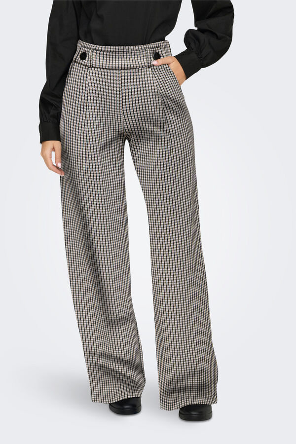 JDY Cal&ccedil;a compridas de perna larga branco