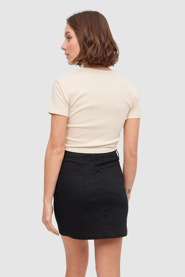 Inside Falda Mini Sarga Colores negro