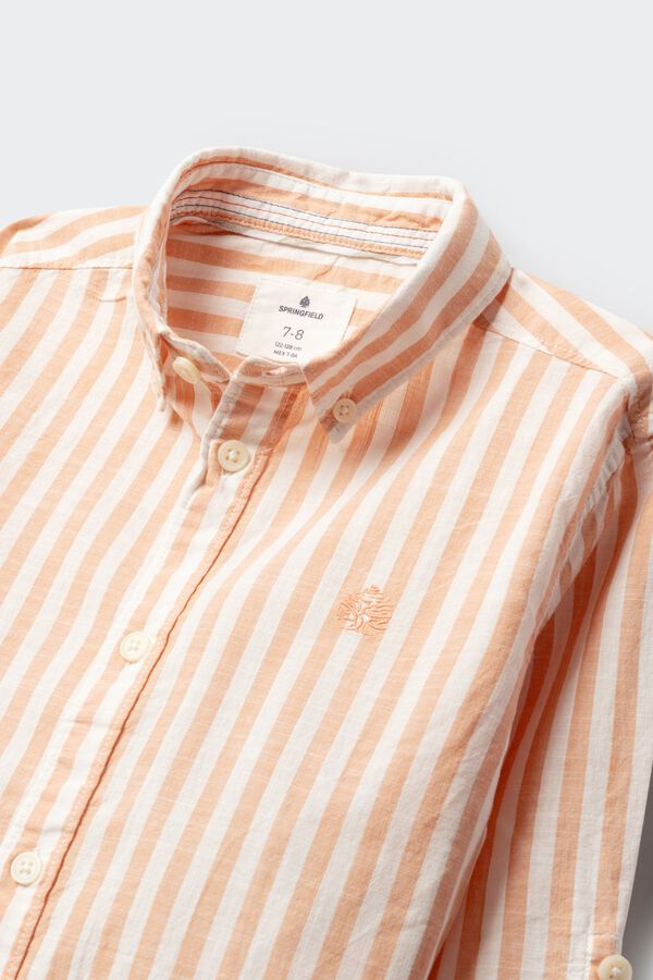 Springfield Kids Camisa Rayas ni&ntilde;o naranja