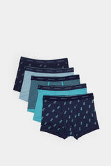 Springfield Pack 5 boxers estampados azul