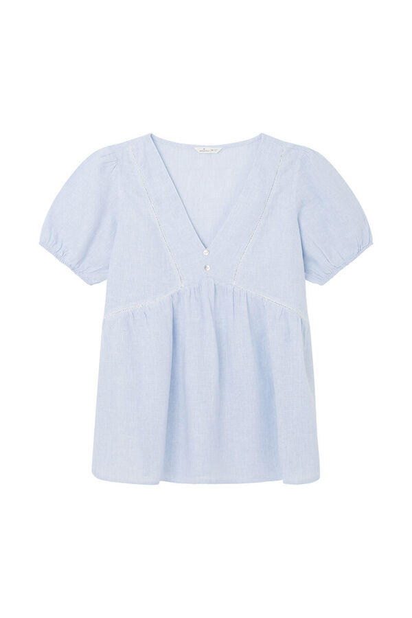 Springfield Blusa entredós azul