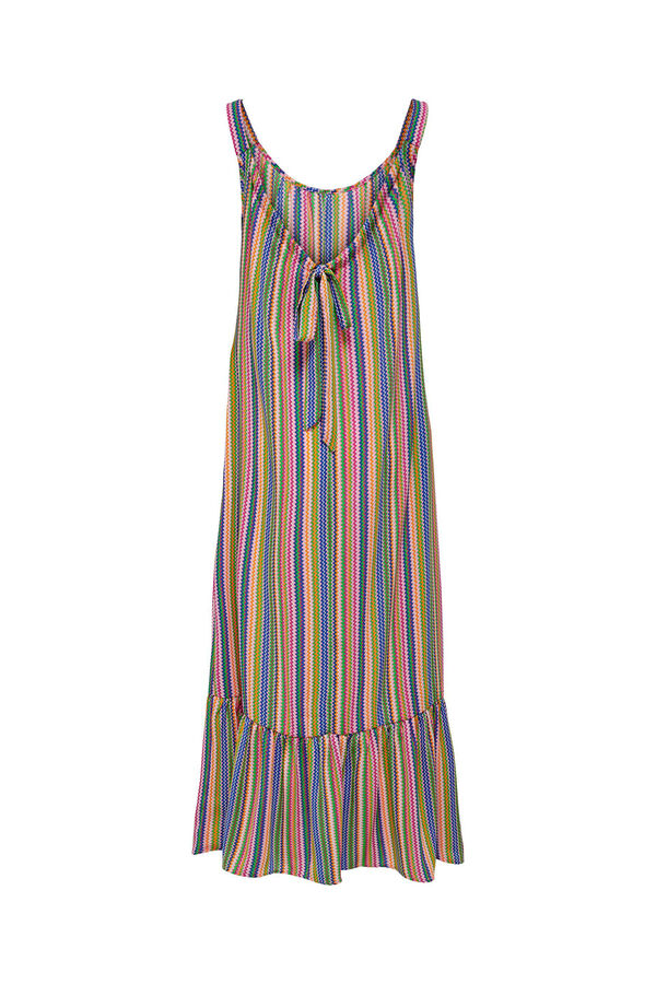 Only Langes Kleid ohne &Auml;rmel rosa