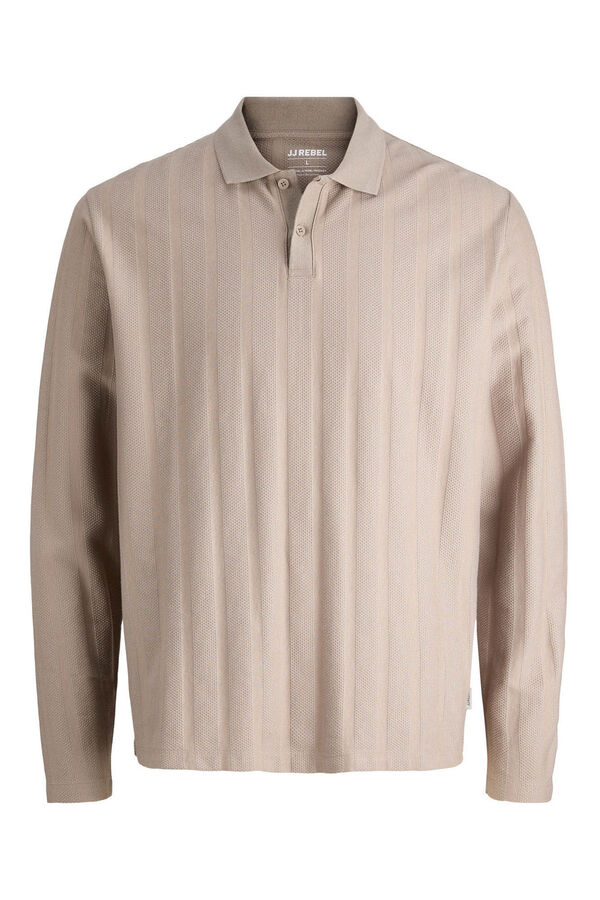 JJ REBEL Polo de manga larga gris