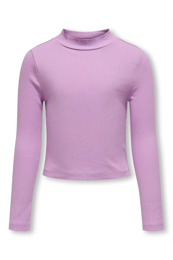 Only Girls Camiseta de manga larga de ni&ntilde;a morado/lila