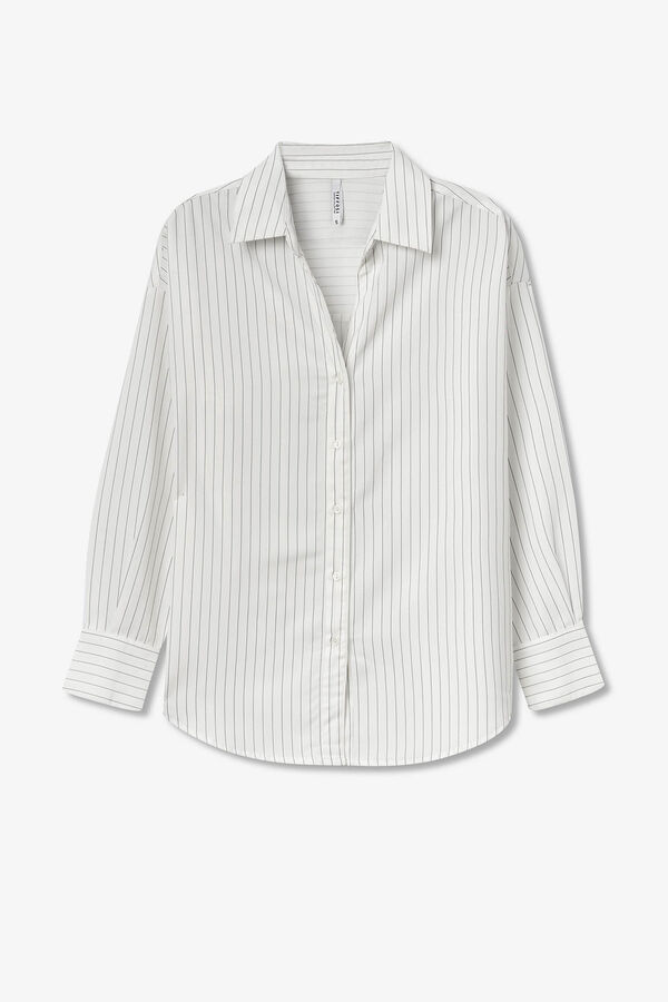 Tiffosi Camisa Riscas branco