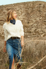 Springfield Saia de ganga midi azul