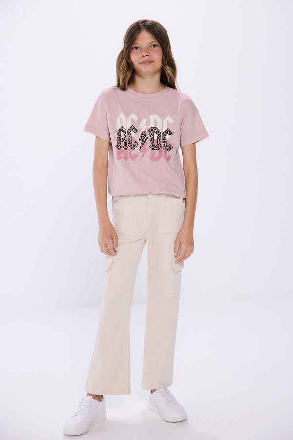 Springfield Kids Pantalón cargo flare niña beige