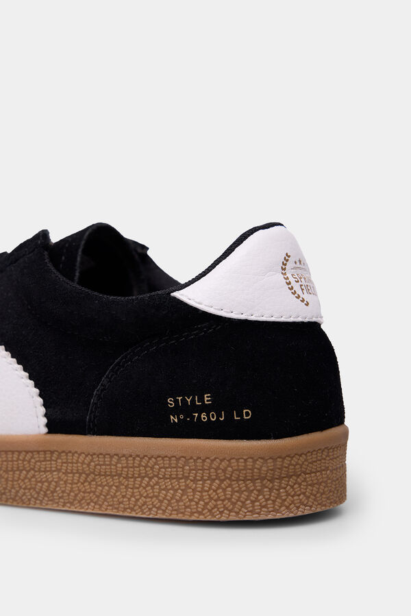 Springfield T&ecirc;nis retr&ocirc; de pele preto