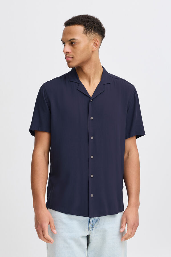 Blend Camisa de manga curta Bhauran  azul